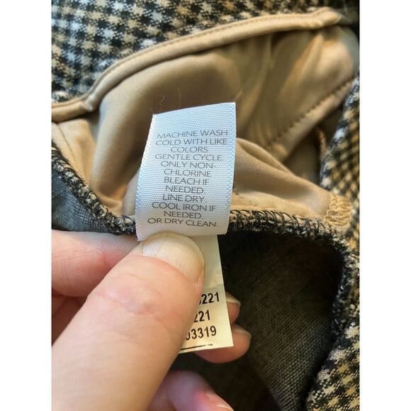 J. Jill check plaid pull on slim leg cut ponte pants - Picture 5 of 10